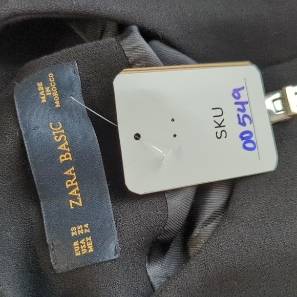 Zara Boxy Jacket Black XS mod retro Business casual classic preppy office fall - Picture 5 of 8